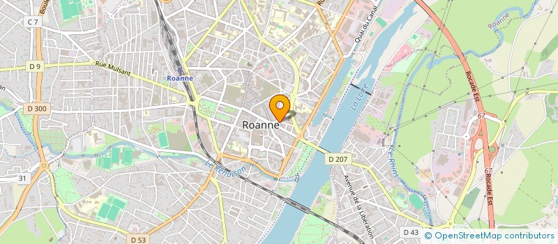 localisation de l'entreprise BILLARD ROANNAIS 42  ROANNE