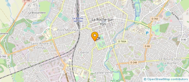 localisation de l'entreprise BILLARD YONNAIS PASSION à LA ROCHE-SUR-YON