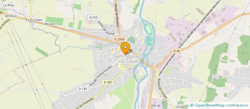 localisation de l'entreprise BILLAUD-CHAMBON  SAINT-POURCAIN-SUR-SIOULE