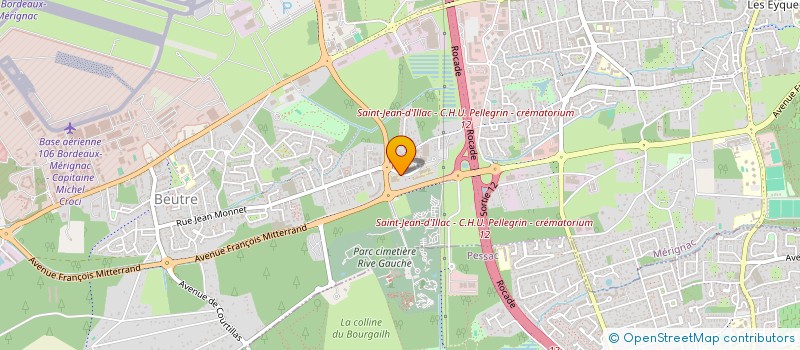 localisation de l'entreprise BILLAUD CHIRURGIE  MERIGNAC