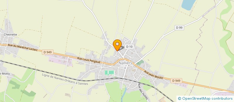 localisation de l'entreprise BILLAUD DECO SERVICES  NALLIERS