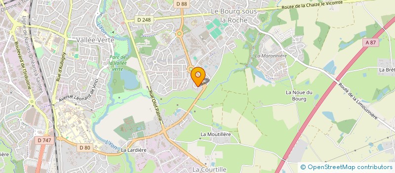 localisation de l'entreprise BILLAUD MAN à LA ROCHE-SUR-YON