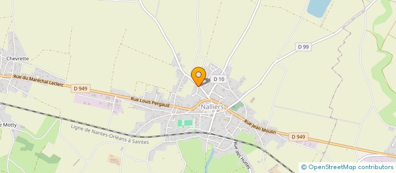 localisation de l'entreprise BILLAUD TRAITEMENTS SERVICES  NALLIERS