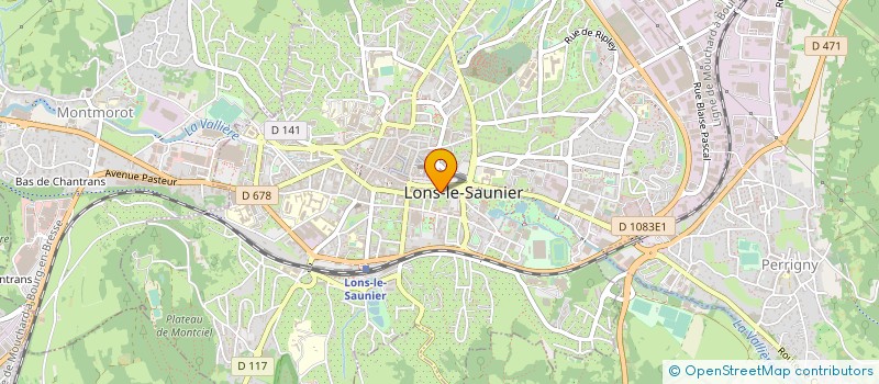 localisation de l'entreprise BILLAUDEL-DODANE à LONS-LE-SAUNIER