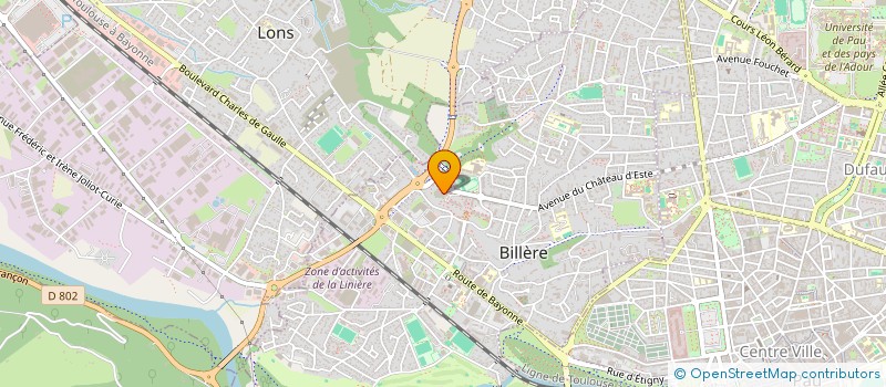 localisation de l'entreprise BILLERE MULTI SPORTS  BILLERE