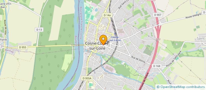 localisation de l'entreprise BILLET GL ASSURANCES à COSNE-COURS-SUR-LOIRE