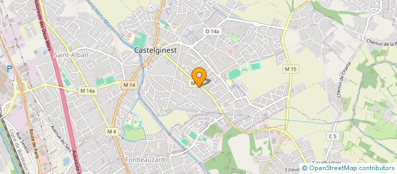 localisation de l'entreprise BILLET VIOLET  CASTELGINEST