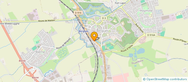 localisation de l'entreprise BILLIAERT ET SERLOOTEN SOC à BERGUES