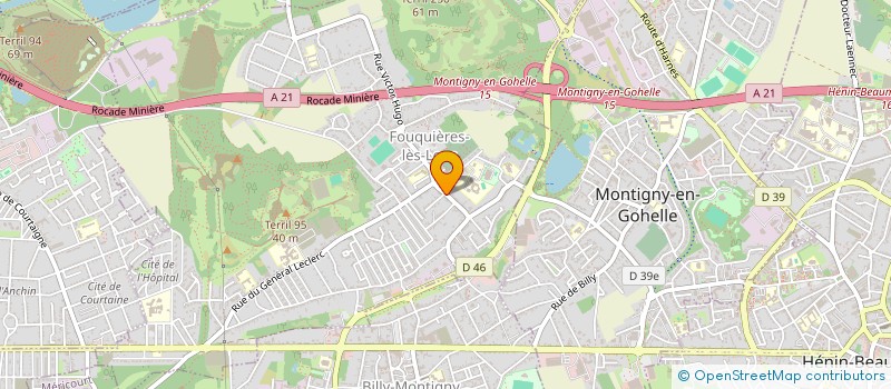 localisation de l'entreprise BILLION - DE GROOTE  FOUQUIERES-LES-LENS