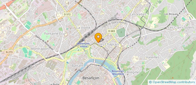 localisation de l'entreprise BILLITON  BESANCON