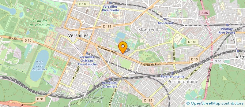 localisation de l'entreprise BILLON-BUSSY-RENAULD ET ASSOCIES BBR à VERSAILLES
