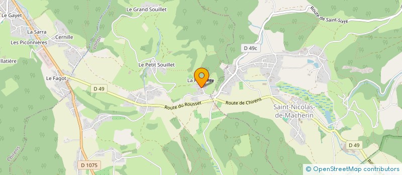 localisation de l'entreprise BILLON DECO à VOIRON