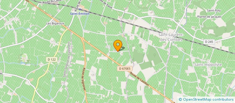 localisation de l'entreprise BILLON LA GARELLE  SAINT-EMILION