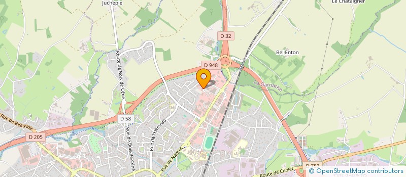 localisation de l'entreprise BILLON PAYRAUDEAU PLATRERIE à CHALLANS