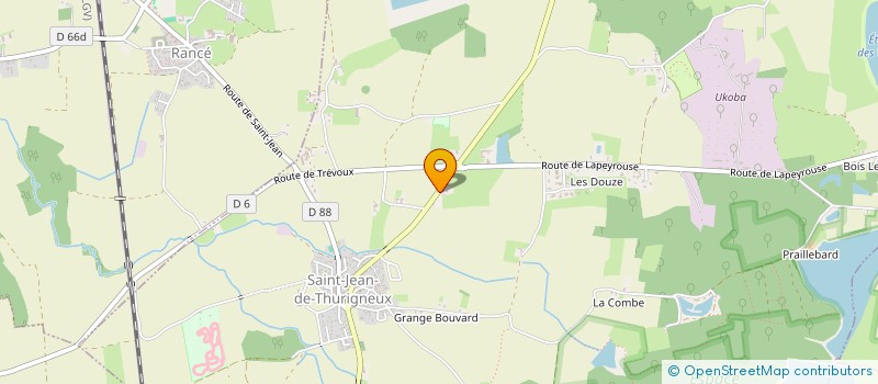 localisation de l'entreprise BILLOTET DEMOLITIONS LYONNAISES  SAINT-JEAN-DE-THURIGNEUX