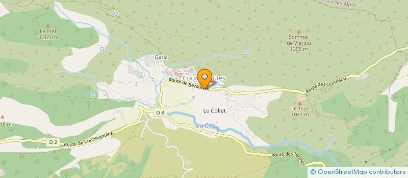 localisation de l'entreprise BILLOU  COURSEGOULES