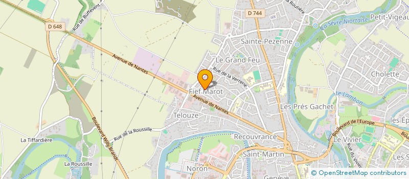 localisation de l'entreprise BILLOU  NIORT