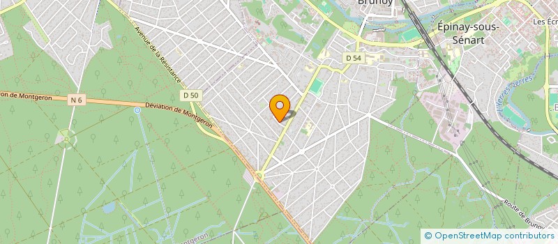 localisation de l'entreprise BILLOU  BRUNOY