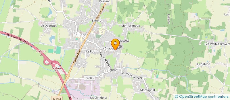 localisation de l'entreprise BILLOUDBALI à FEILLENS
