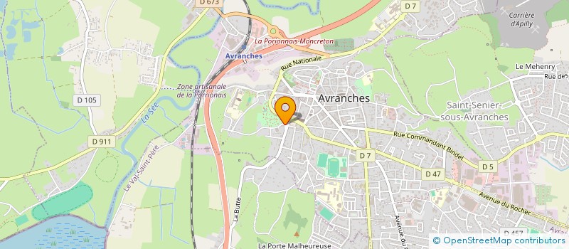 localisation de l'entreprise BILLY  AVRANCHES