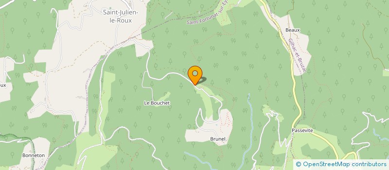 localisation de l'entreprise BILLY BERTE  SAINT-FORTUNAT-SUR-EYRIEUX