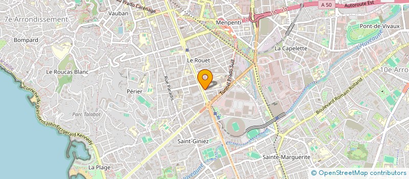 localisation de l'entreprise BILLY DAUMAS INVESTISSEMENTS à MARSEILLE