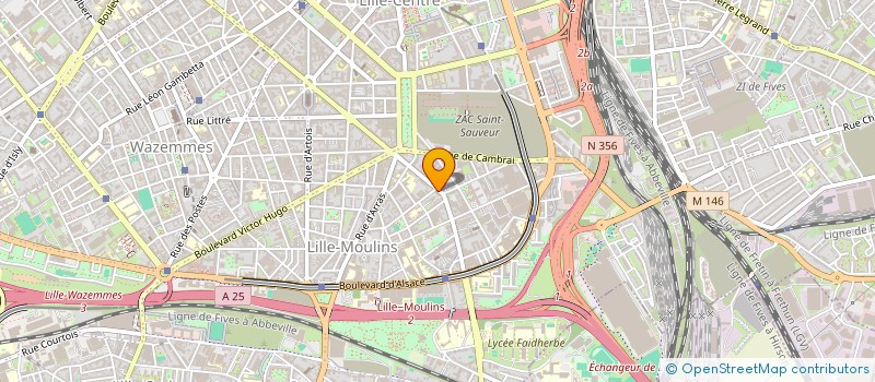 localisation de l'entreprise BILLY SOCIETY PRODUCTION  LILLE