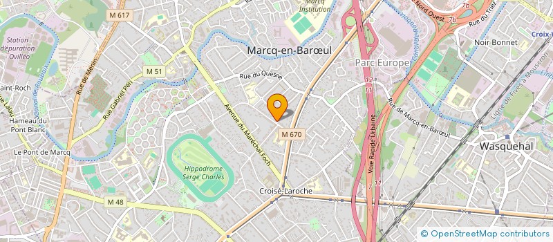 localisation de l'entreprise BILMA à MARCQ-EN-BARŒUL