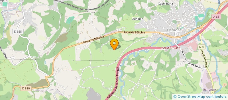 localisation de l'entreprise BILOBAK  URRUGNE