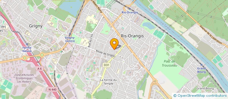 localisation de l'entreprise BILOG SCI à RIS-ORANGIS