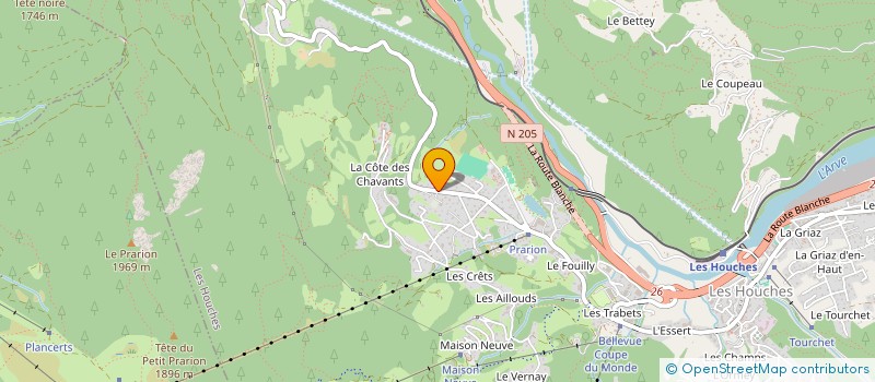 localisation de l'entreprise BILOSAM  LES HOUCHES