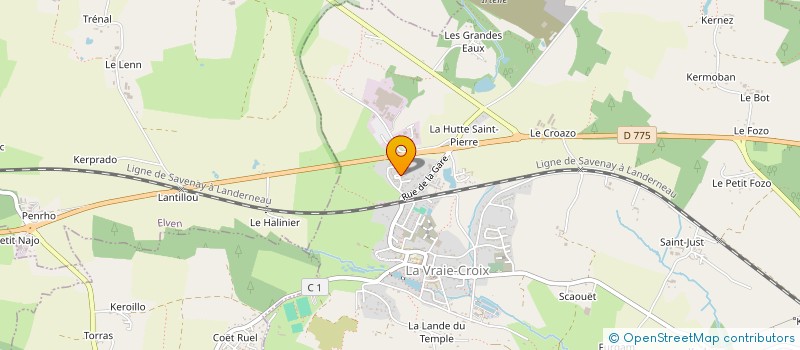 localisation de l'entreprise BILOU  LA VRAIE-CROIX