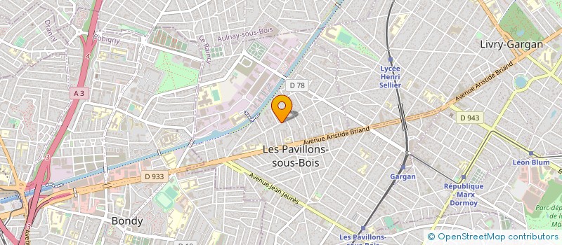 localisation de l'entreprise BILT BATI à LES PAVILLONS-SOUS-BOIS