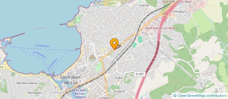 localisation de l'entreprise BILTEGI à SAINT-JEAN-DE-LUZ