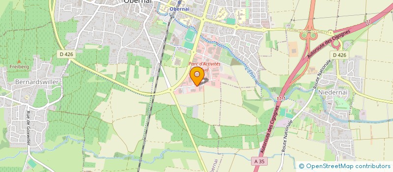 localisation de l'entreprise BILZ TOITURES OBERNAI  OBERNAI