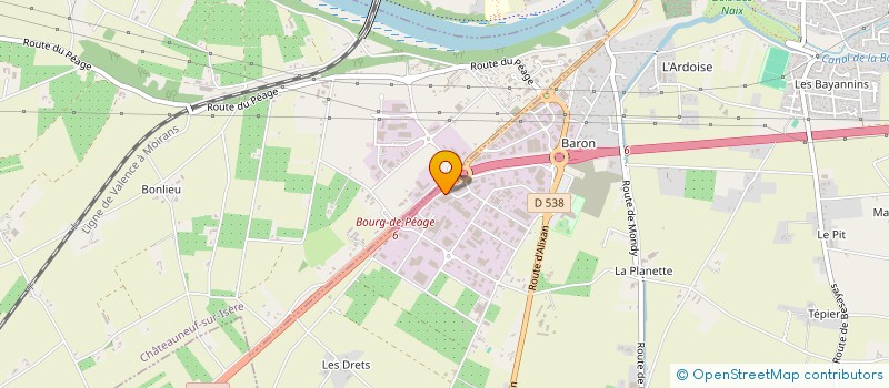 localisation de l'entreprise BIM 1  BOURG-DE-PEAGE