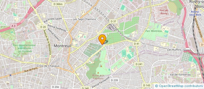 localisation de l'entreprise BIM EXE à MONTREUIL