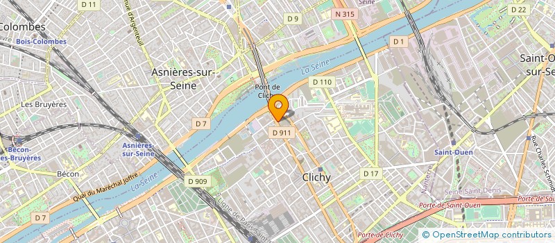 localisation de l'entreprise BIM FOOD à CLICHY