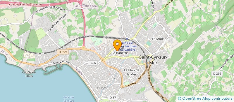 localisation de l'entreprise BIM INVEST à SAINT-CYR-SUR-MER