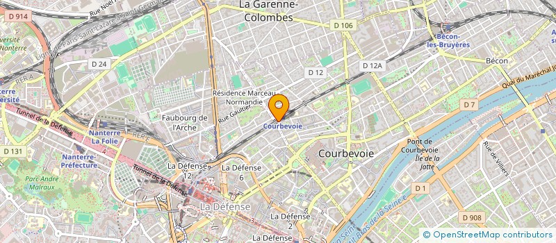 localisation de l'entreprise BIM MANAGEMENT à COURBEVOIE