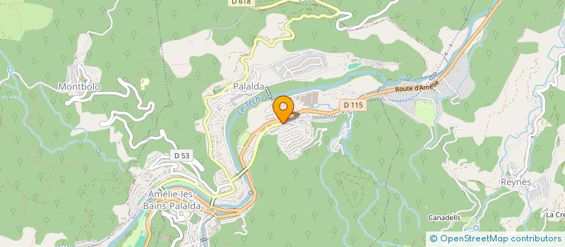 localisation de l'entreprise BIM'S COIFFEUR BARBIER  AMELIE-LES-BAINS-PALALDA