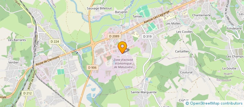 localisation de l'entreprise BIMA  PONT-DU-CHATEAU