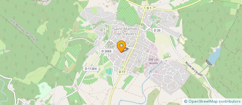 localisation de l'entreprise BIMACARE  SAINT-MATHIEU-DE-TREVIERS