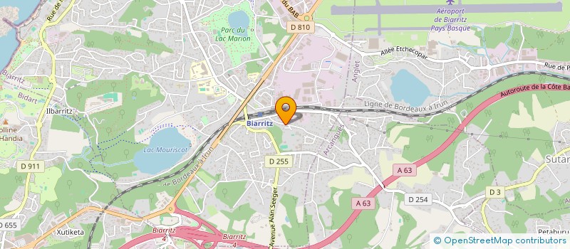 localisation de l'entreprise BIMAR  BIARRITZ