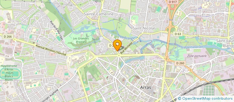 localisation de l'entreprise BIMAREST à ARRAS