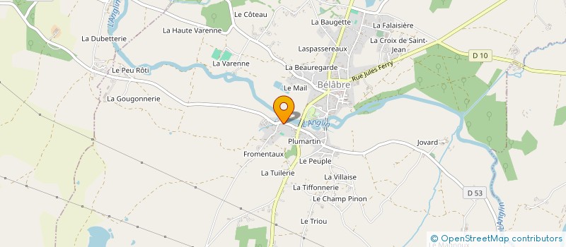 localisation de l'entreprise BIMERA à BELABRE