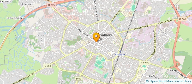 localisation de l'entreprise BIMO à CHALLANS