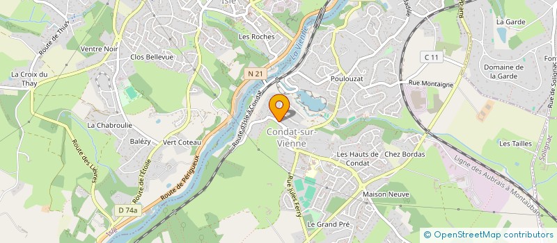 localisation de l'entreprise BIMOTEUR à CONDAT-SUR-VIENNE