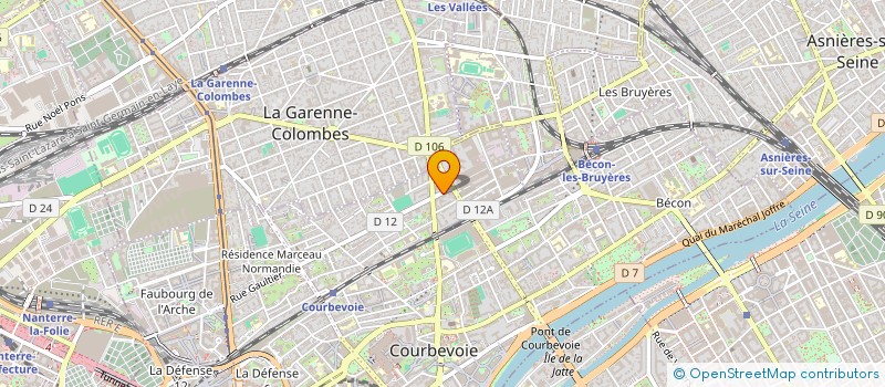 localisation de l'entreprise BIMPRESS à COURBEVOIE