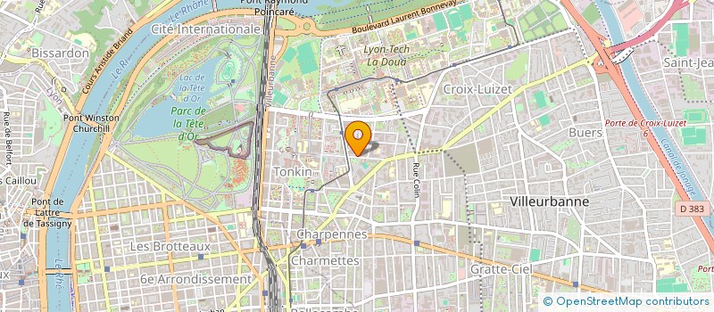 localisation de l'entreprise BIMSKY à VILLEURBANNE